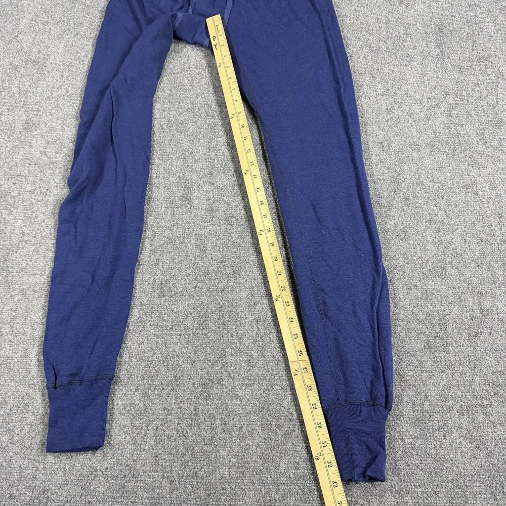 Filson Wool Thermal Long John Pants Mens XL Blue Baselayer Read Flaw